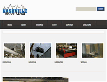 Tablet Screenshot of nashvillesheetmetal.com